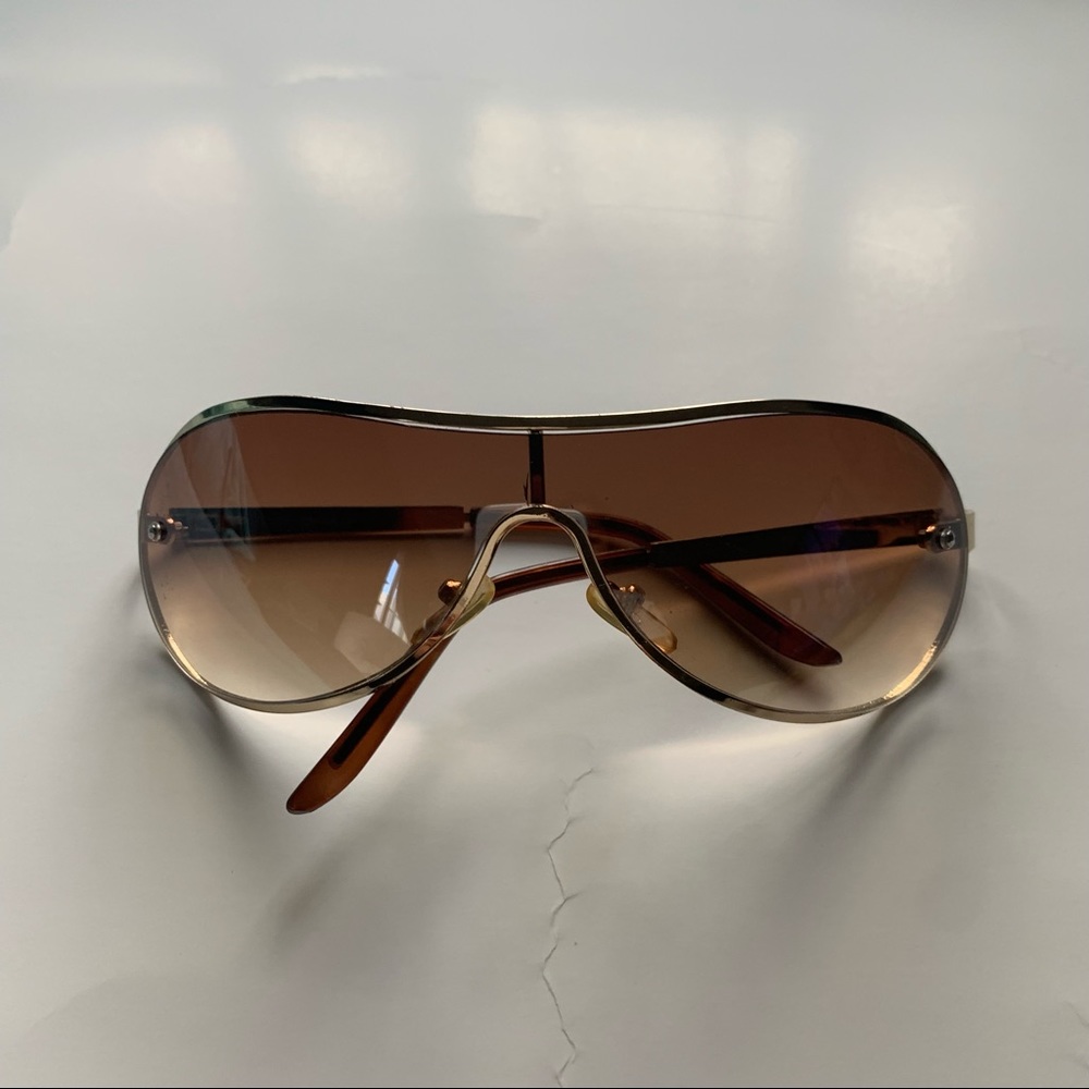 Y2k Brown Ombré Tinted Sunglasses
